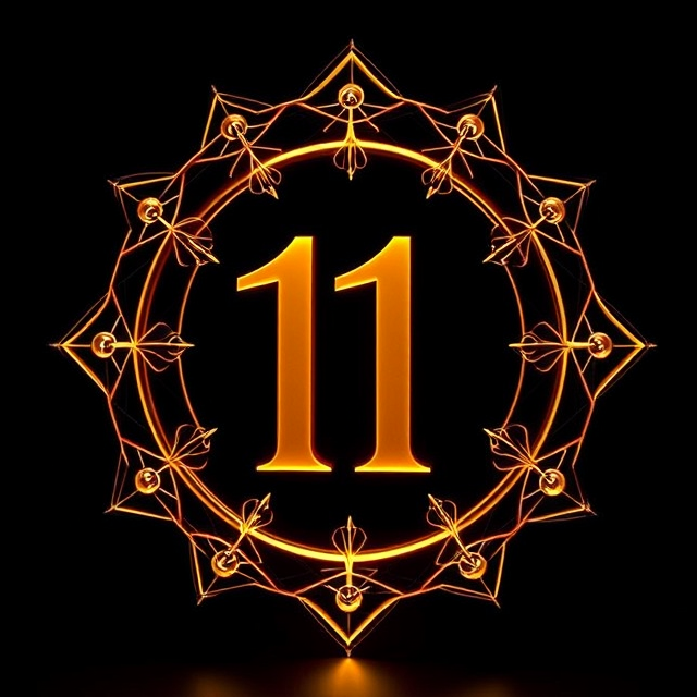 Life Path 11 master number symbol representing intuition, spiritual insight, and vision.