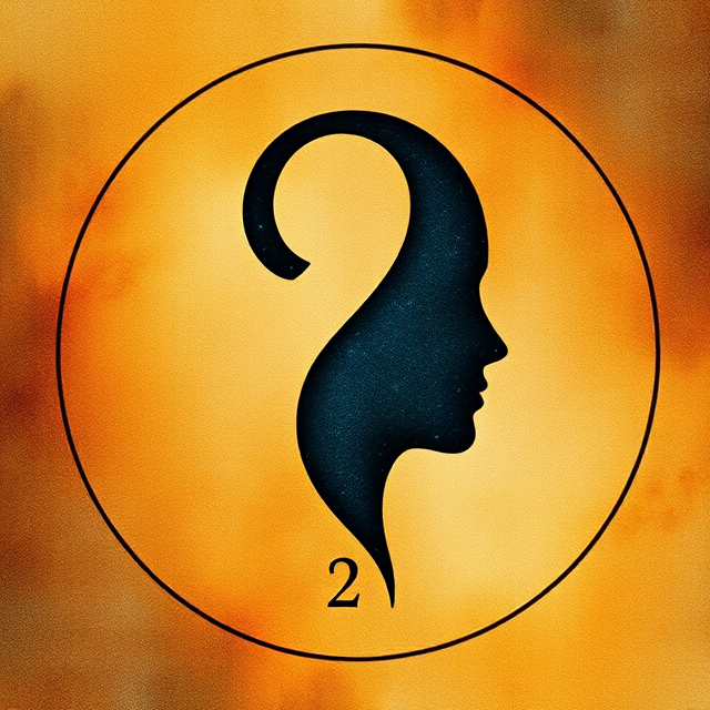 Life Path 2 numerology symbol representing harmony, intuition, and emotional sensitivity.
