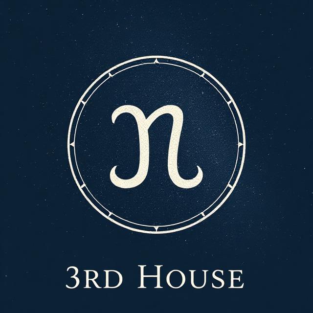 Astrology 3rd House artwork symbolizing communication, learning, and the mind.