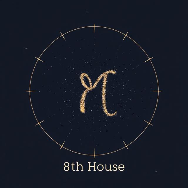 8th House illustration focused on shared resources, intimacy, and transformation.