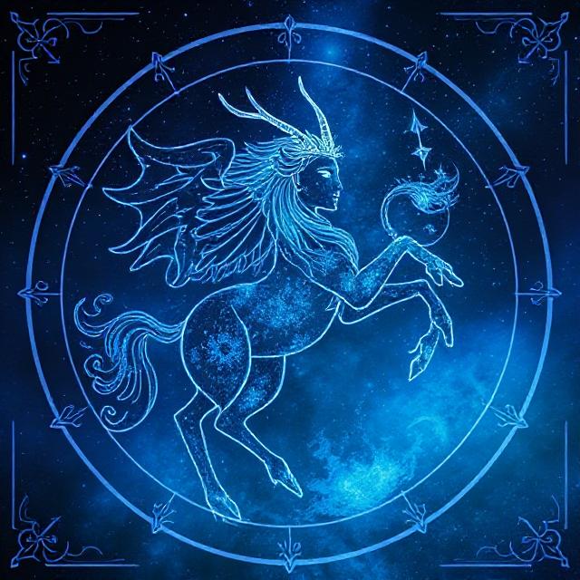 Aquarius zodiac sign illustration symbolizing vision, innovation, and forward-thinking air energy.