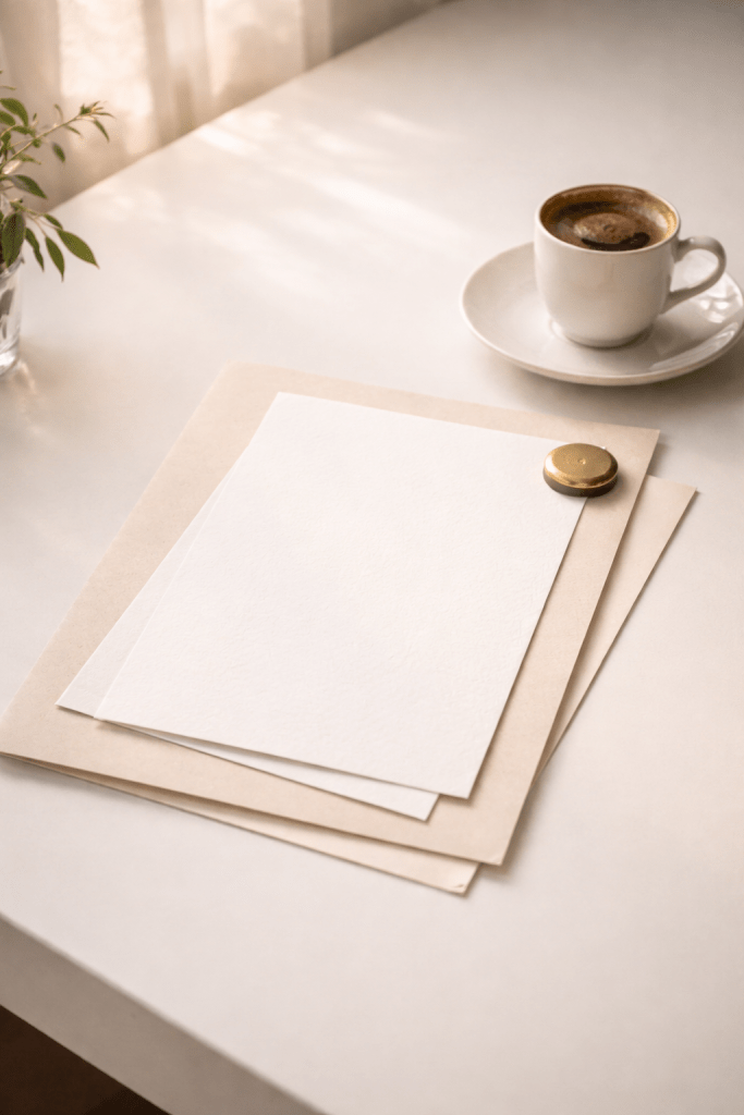 A clean, layered workspace representing combined natal context and annual astrology forecasting.