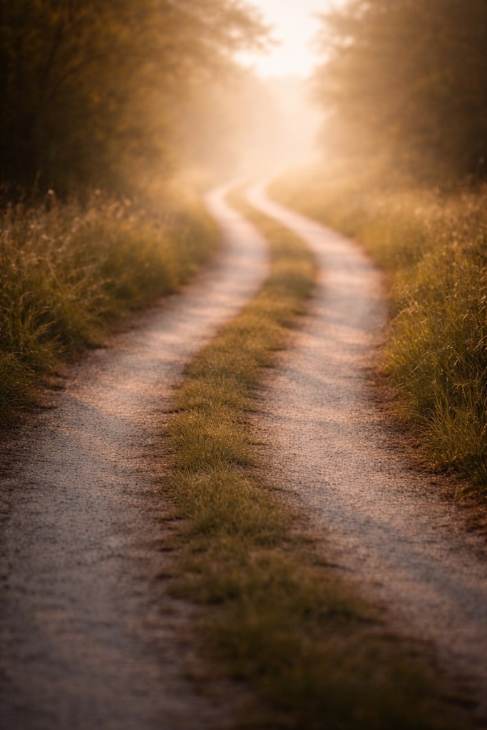 Winding path through grass in golden light, illustrating a live synastry relationship consultation.
